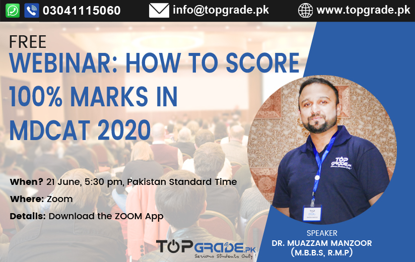 Webinar How to Score 100% Marks in MDCAT 2020