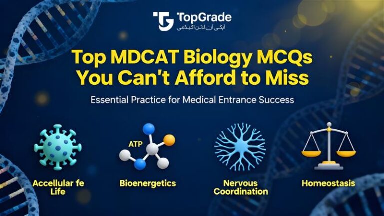 Top MDCAT Biology Topics You Can't Afford to Miss: Focus Areas for Acellular Life, Bioenergetics, Nervous Coordination, and More