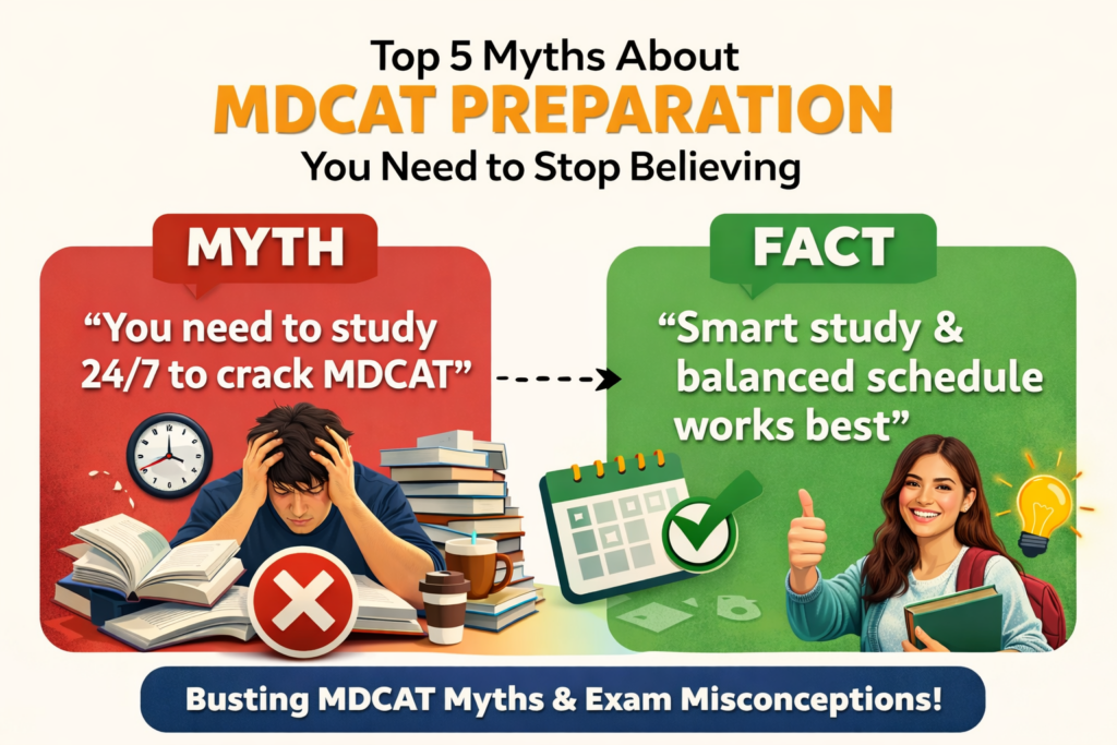 Top 5 Myths About MDCAT Preparation You Need to Stop Believing