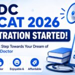 PMDC MDCAT 2026 registration started announcement banner with exam date, fee details, and TopGrade preparation platform promotion