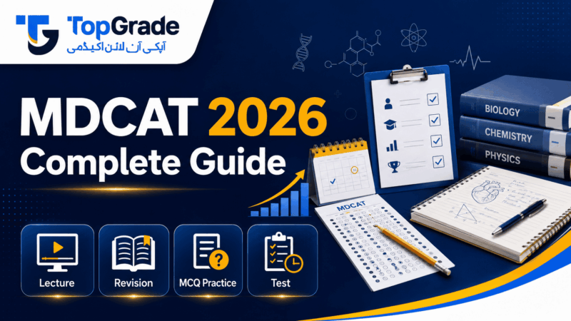 MDCAT 2026 complete guide: test format, syllabus, eligibility, aggregate calculator, NUMS vs PMDC comparison & preparation. All in one place.